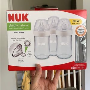 Brand new in box Nuk glass bottles